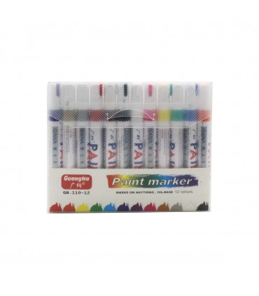 MARCADOR PERMANENTE 12PCS BASE ACEITE/110-1