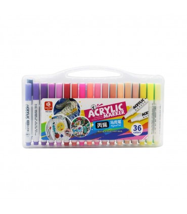 MALETA MARCADOR 36PCS ACRYLIC MARKER J25040/625