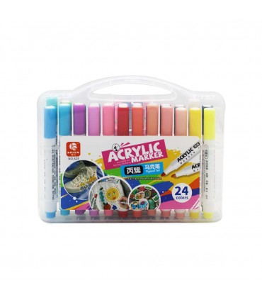 MALETA MARCADOR 24PCS ACRYLIC MARKER /625