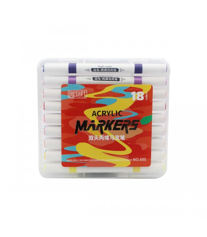 MARCADOR ACRILICO 18PCS J26581 MARKER