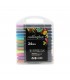 MALETA PINCEL 24PCS GEL J25046 MARKER ACRYLIC
