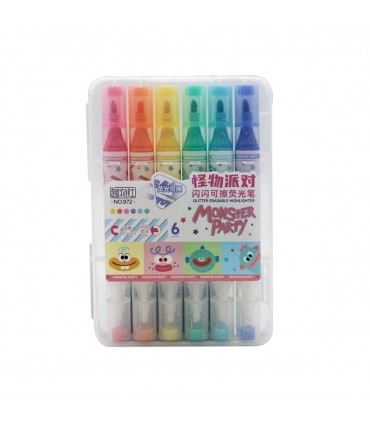 MARCADOR BORRABLE 6PCS J26467/972 MONSTER