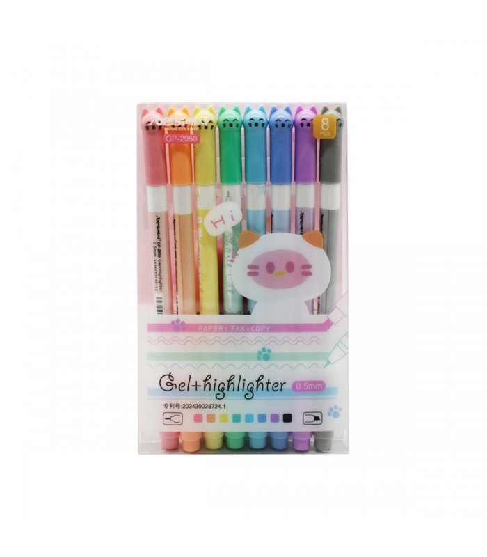 MARCADOR 8PCS DOBLE PUNTA J24952 GP-2950