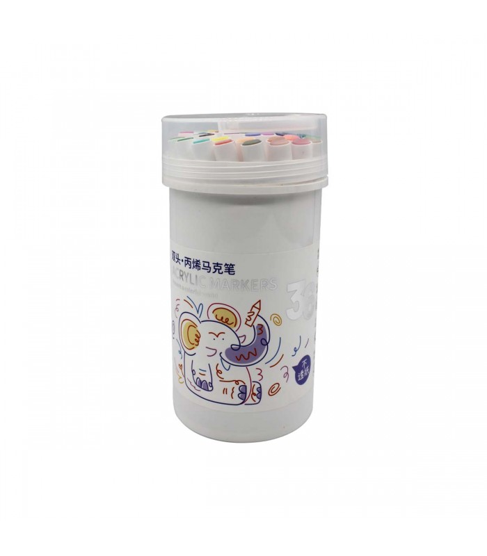 TUBO MARCADOR ACRILICO 36PCS J26466