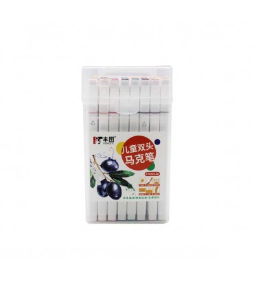 MARCADOR DOBLE PUNTA 48PCS J26575/FT0020-48