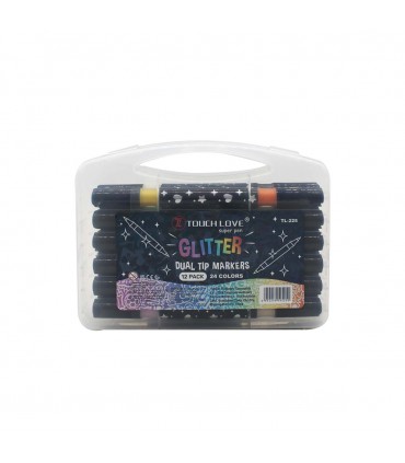 MARCADOR GLITTER J26576 12PCS TL-225