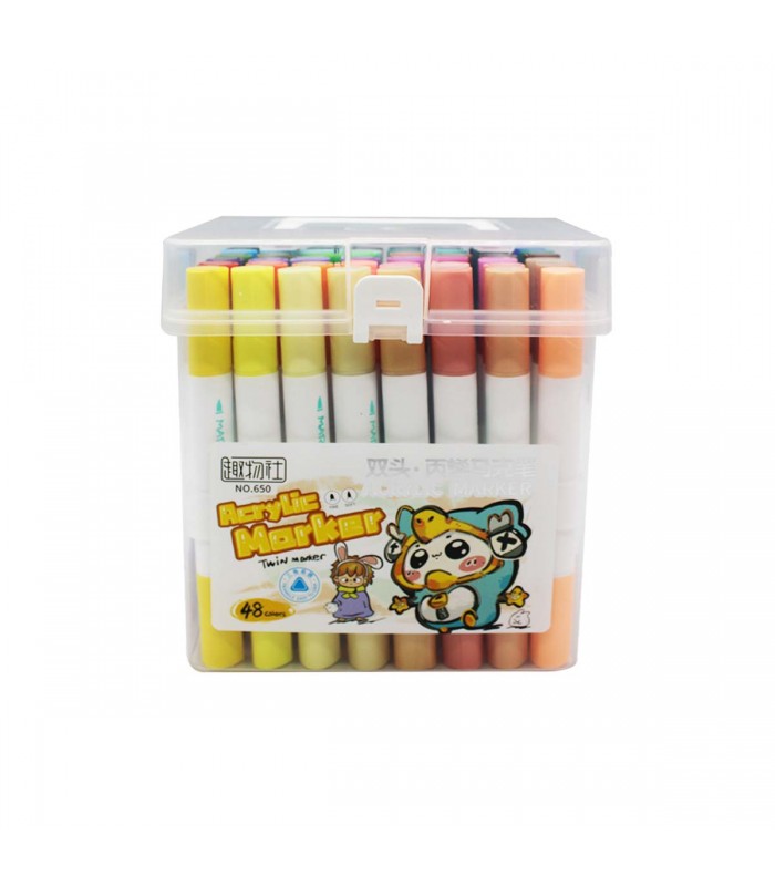 MARCADOR ACRILICO 48PCS J26480/650 DOBLE