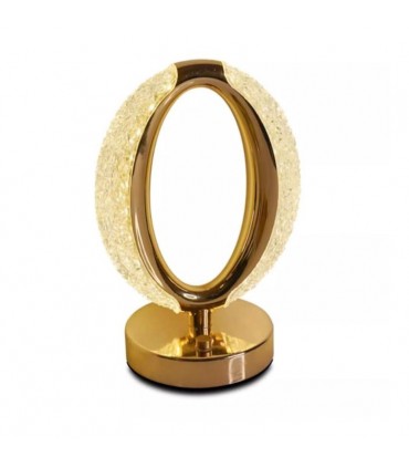 VELADOR D/MESA USB RECARGABLE OVAL CRISTAL J27194