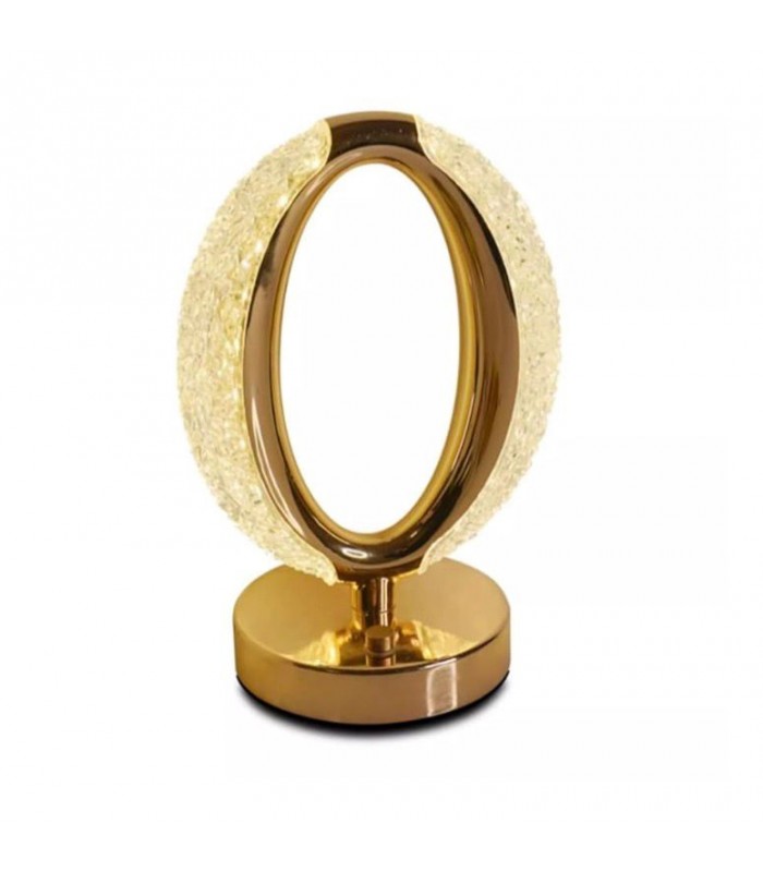VELADOR D/MESA USB RECARGABLE OVAL CRISTAL J27194
