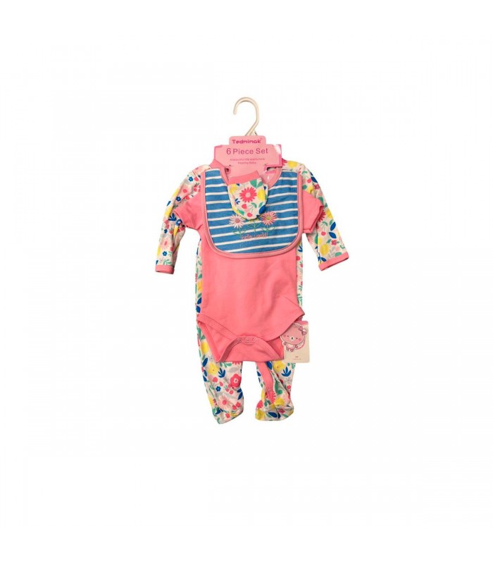 CONJUNTO ROPA PARA BEBE 6PCS J26009