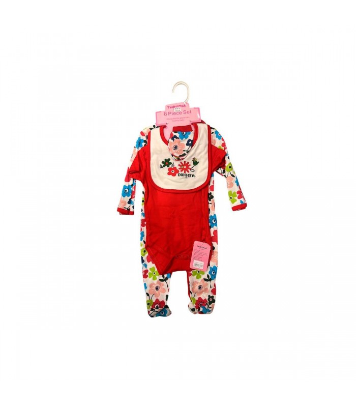CONJUNTO ROPA PARA BEBE 6PCS J26009