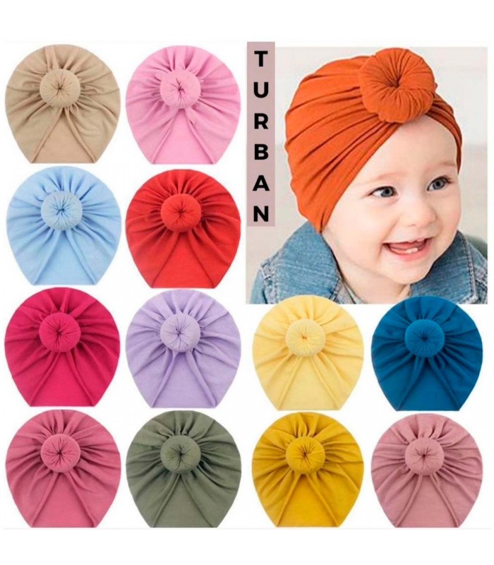 GORRA TURBANTE PARA BEBE NUDO J26287