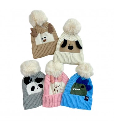 GORRA INF.C/FORRO ANIMAL J27738 YIJIA