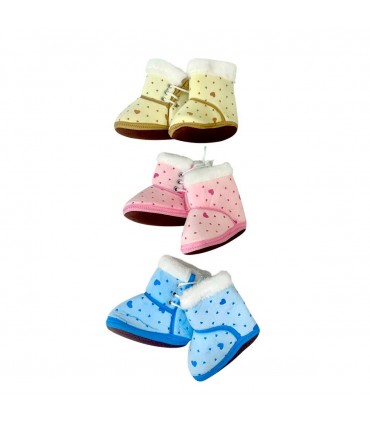 PANTUFLA P/BEBE CORAZON/CONEJO J27724