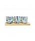 TAZA D/PORCELANA A MOTAS J24991
