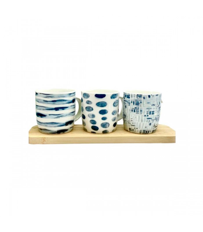 TAZA D/PORCELANA A MOTAS J24991