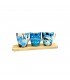 TAZA D/PORCELANA HOJAS CELESTE J25006