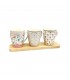 TAZA D/PORCELANA FLOR J24999