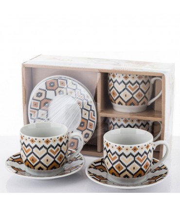 JG.D/TAZA C/2PCS ESTAMPADO J22144 7.2X6.5CM