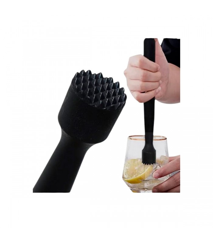 MACHACADOR 20CM D/PLASTICO NEGRO J23218