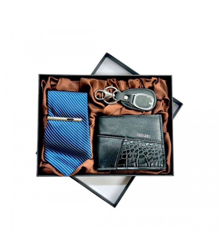 KIT BILLETERA/CORBATA/BOLIGRAFO/LLAVERO J27676