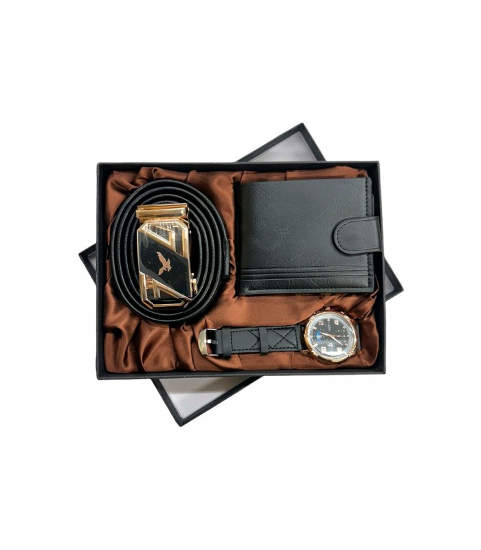 KIT BILLETERA/CINTO/RELOJ J27673