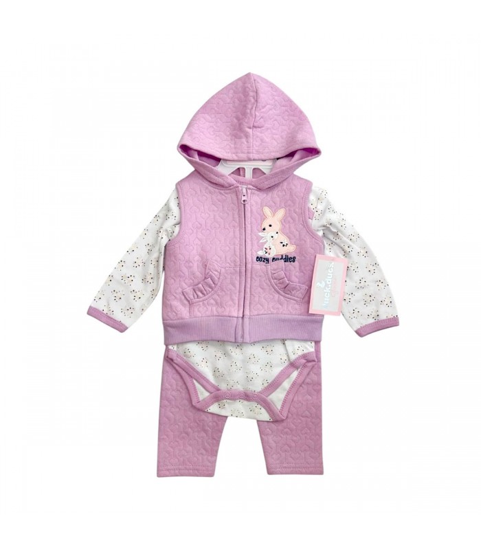 ROPA P/BEBE C/CHALECO 4PCS 0 A 9 MESES J27906