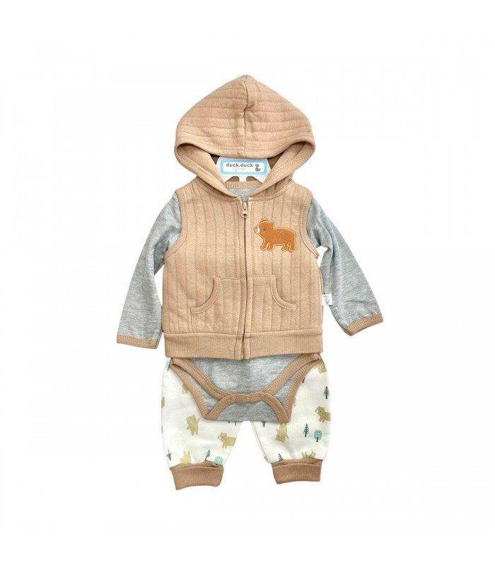 ROPA P/BEBE C/CHALECO 4PCS J27906