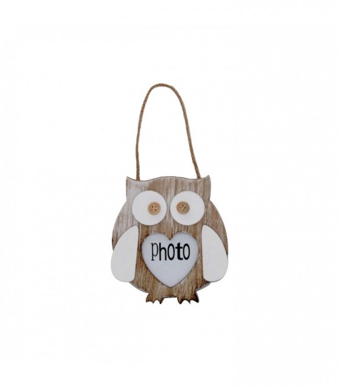 OFERTA PORTA RETRATO MADERA LECHUZA J17763