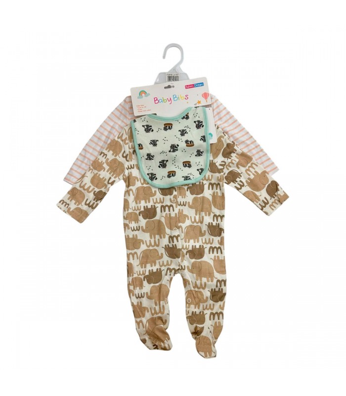 MACACON 2PCS C/BABERO BABY BIBS 0 A 9 MESES J27901