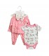 ROPA P/BEBE C/VINCHA 4PCS KYLE 0 A 9 MESES J27905