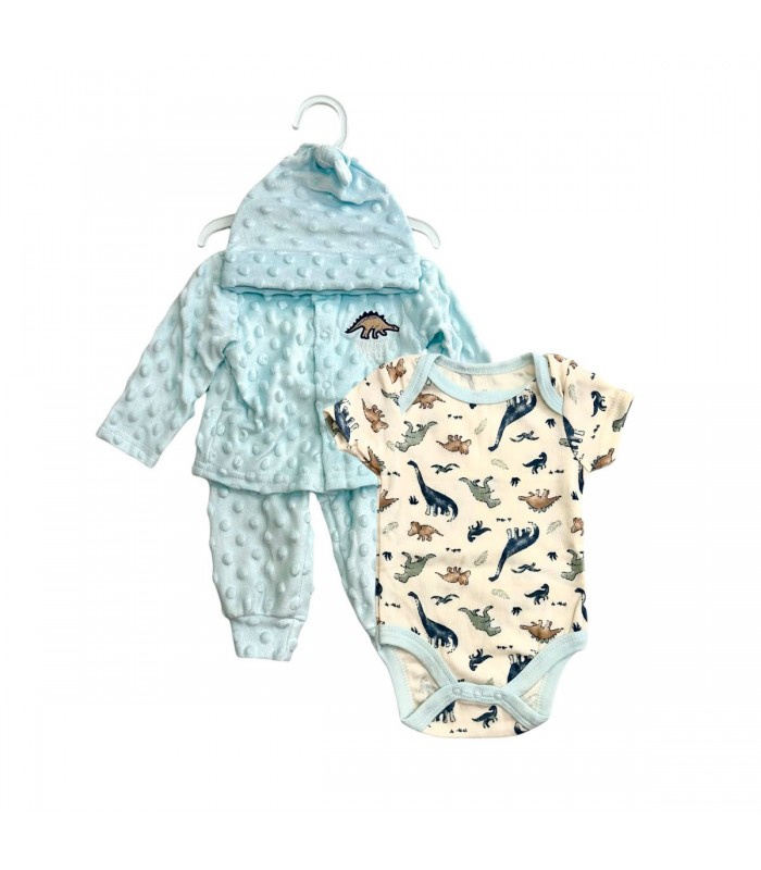 ROPA P/BEBE C/VINCHA 4PCS KYLE 0 A 9 MESES J27905