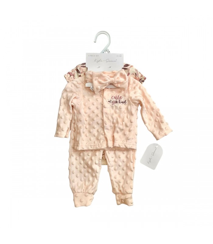 ROPA P/BEBE C/VINCHA 4PCS KYLE 0 A 9 MESES J27905