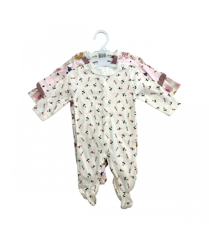 ROPA P/BEBE MACACON 3PCS 0 A 9 MESES BABY BERRY J27900