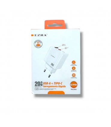 CARGADOR EZRA USB+TIPO C 20W EZ-P48