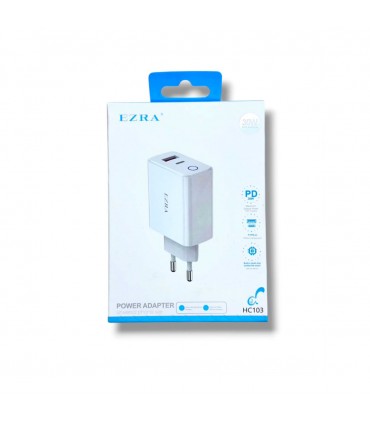 CARGADOR 30W J23626/HC103 USB/TYPE-C EZRA