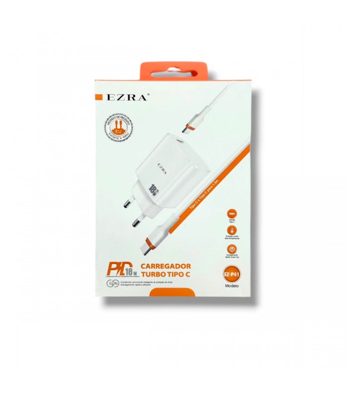CARGADOR EZRA TURBO 18W TIPOC EZ-P41