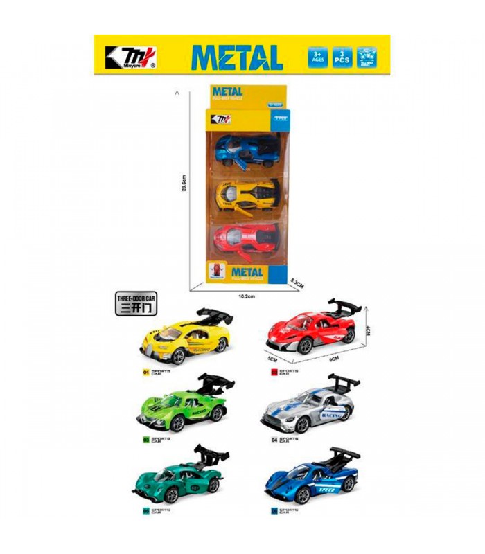 CJ.AUTO COLECCION 3PCS METAL 0783-464