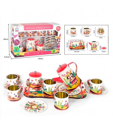 CJ.JGO D/TAZAS 996-7A METAL COFFEE
