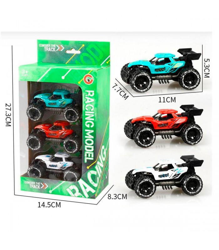 CJ.AUTO COLECCION 3PCS RACING MODEL 9611-10/9612-1