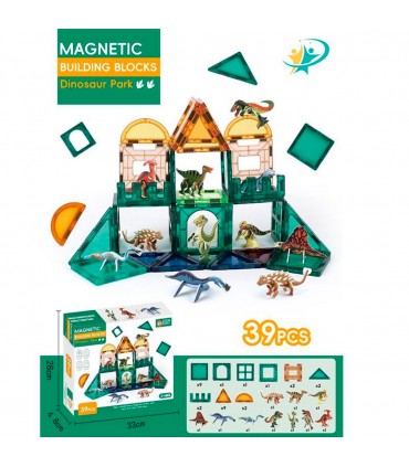 JGO.MAGNETICO 39PCS DINO A308