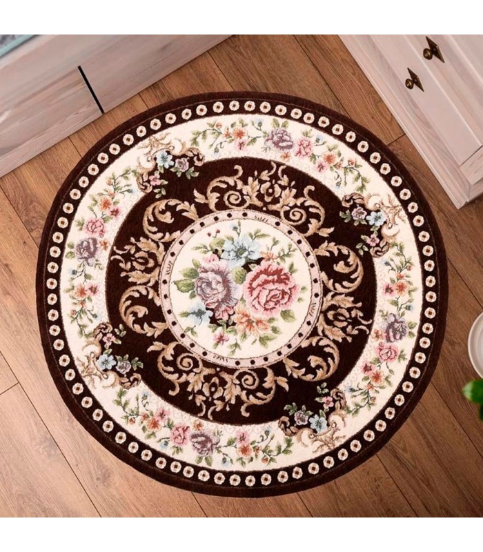 ALFOMBRA REDONDO GDE.120X120CM J24594 ESTAMPADO