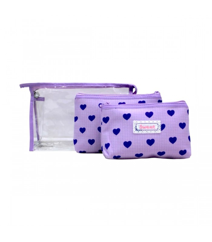 ESTUCHE P/MAQ.3PCS J27894 CORAZON SWEET