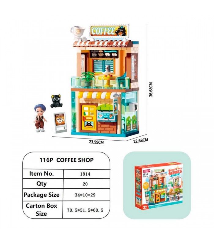 JGO.DIDACTICO BLOCKS 116PCS 1814 BAKERY SHOP