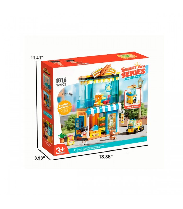 JGO.DIDACTICO BLOCKS 122PCS 1816 COFFEE SHOP