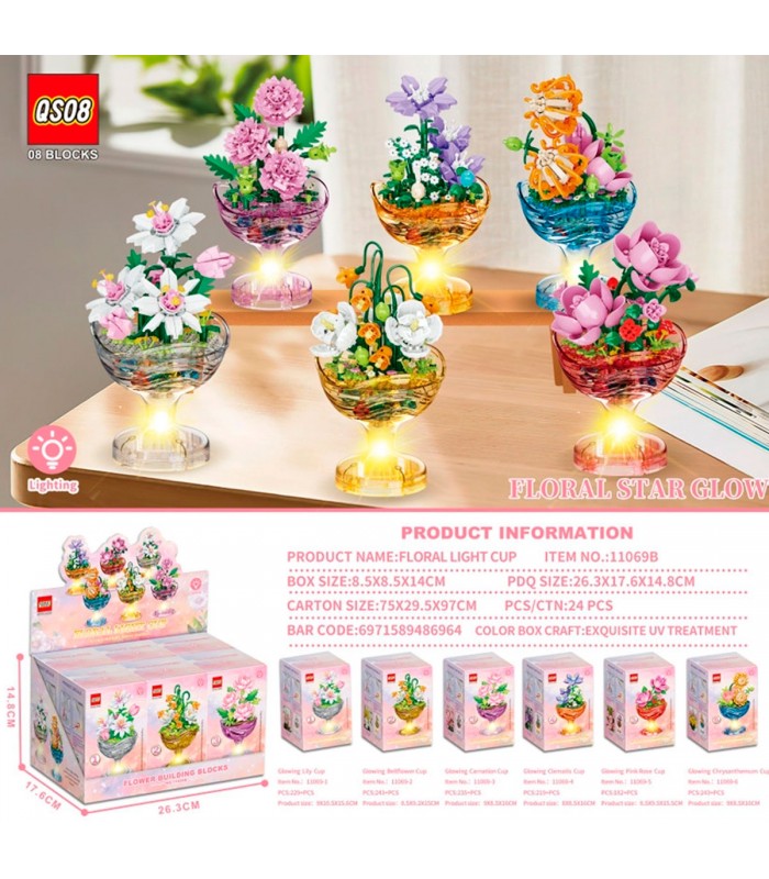 JGO.DIDACTICO FLOR C/VASO 11069B/11068B C/LUZ