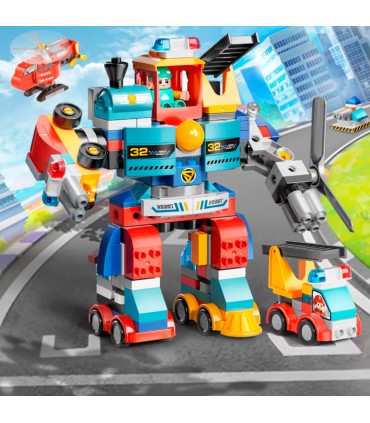 JGO.DIDACTICO BLOCKS 172PCS ROBOT FL1199