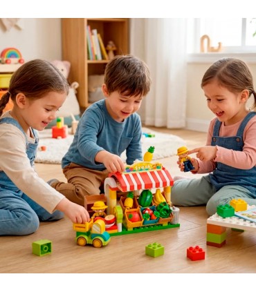 JGO.DIDACTICO BLOCKS 100PCS FRUTAS FL52001