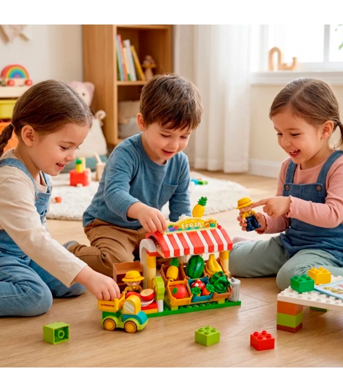 JGO.DIDACTICO BLOCKS 100PCS FRUTAS FL52001