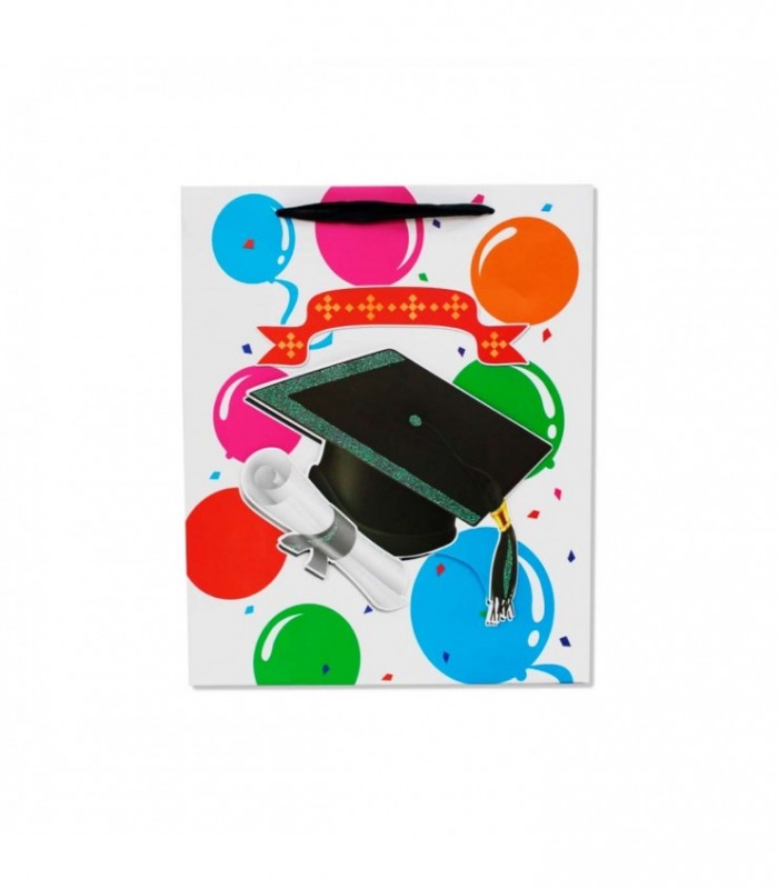 BOLSA P/REGALO MED.GRADUACION J18886/WB-055-3M